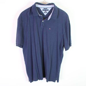 Navy Blue Tommy Hilfiger Mens Polo Shirt 3XL Custom Fit